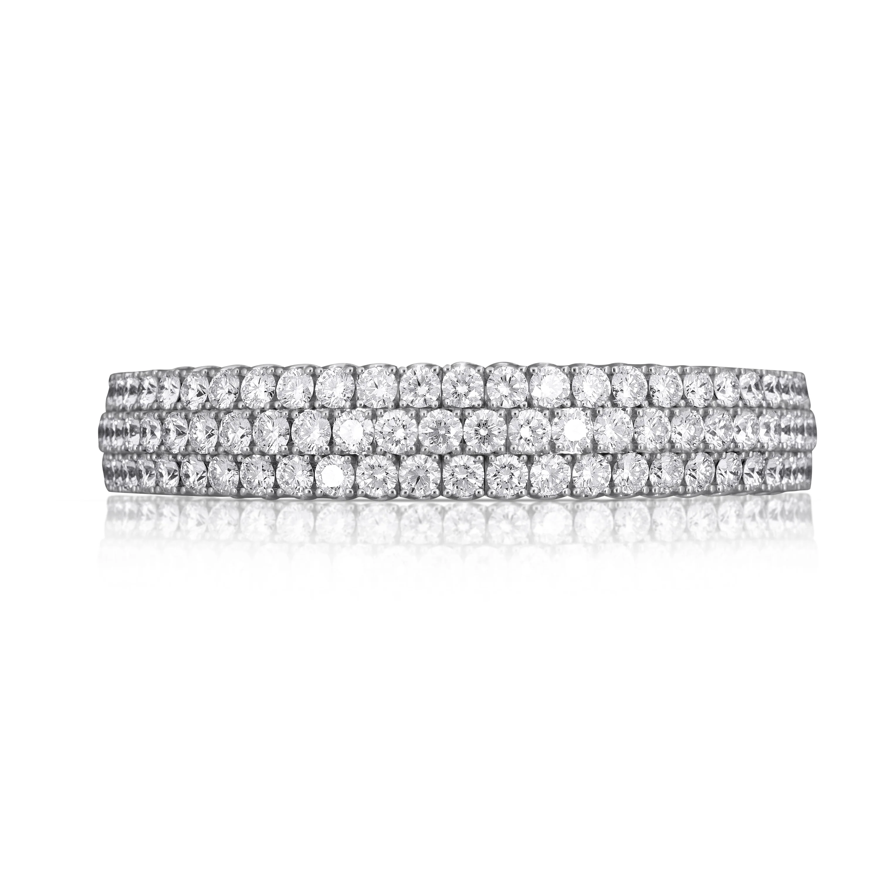 Xpandable™ three-row diamond bracelet - Image 3