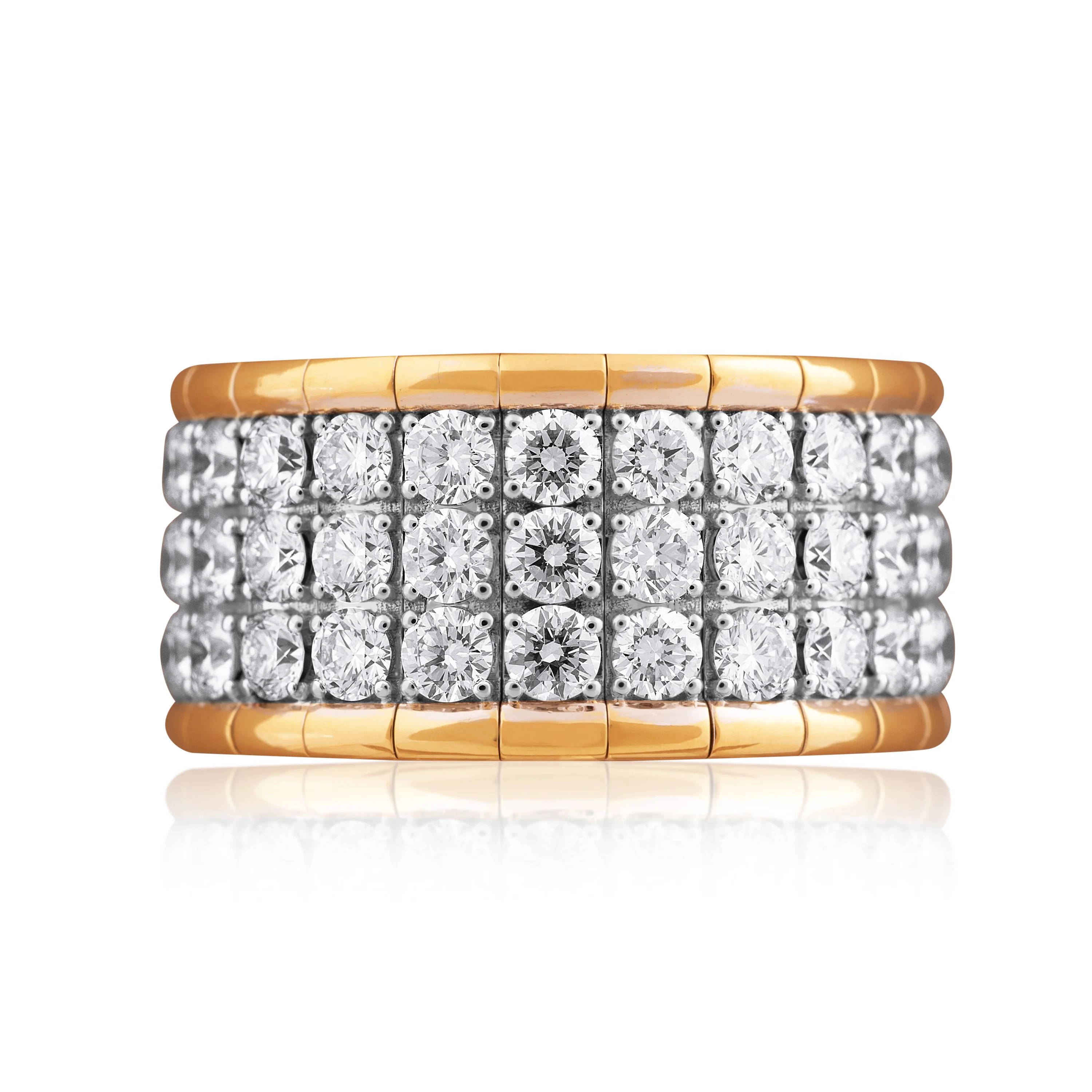Xpandable™ three-row fully-set diamond band - Image 3