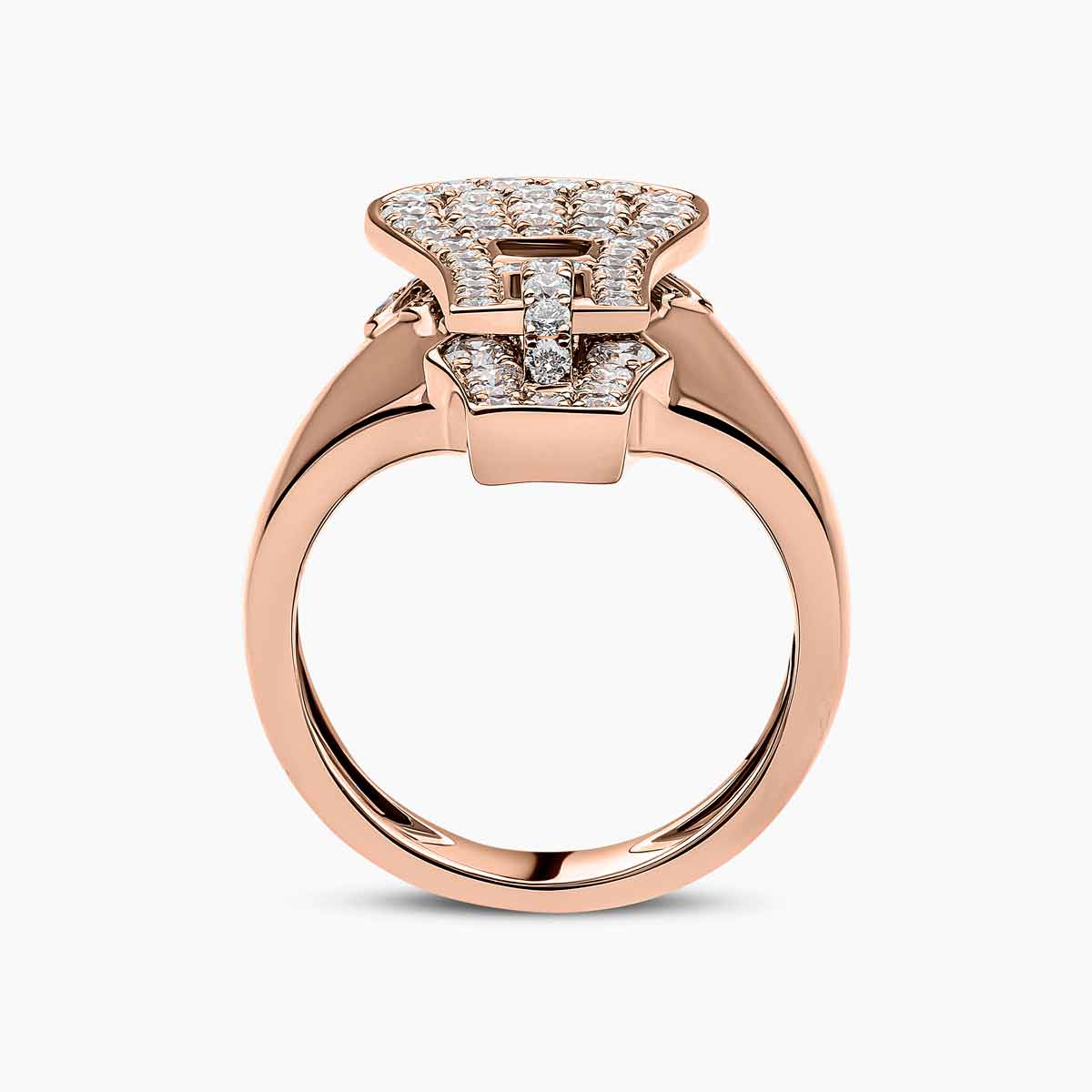 Zyyp 18K Rose Gold and Diamond Ring - Image 3